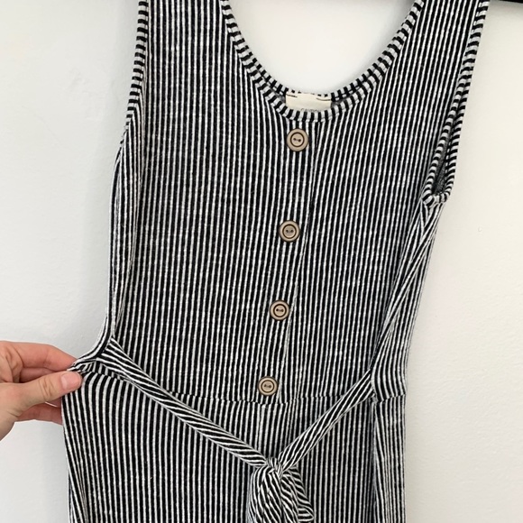 Caution To The Wind Pants - CAUTION TO THE WIND Cotton Stripe Jumpsuit Small